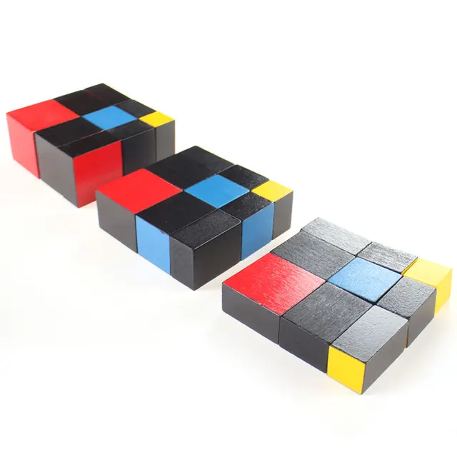 Montessori Math Materials Montessori Trinomial Cube Preschool Educational Learning Toys For Kids Juguetes Brinquedos MG1964H 3