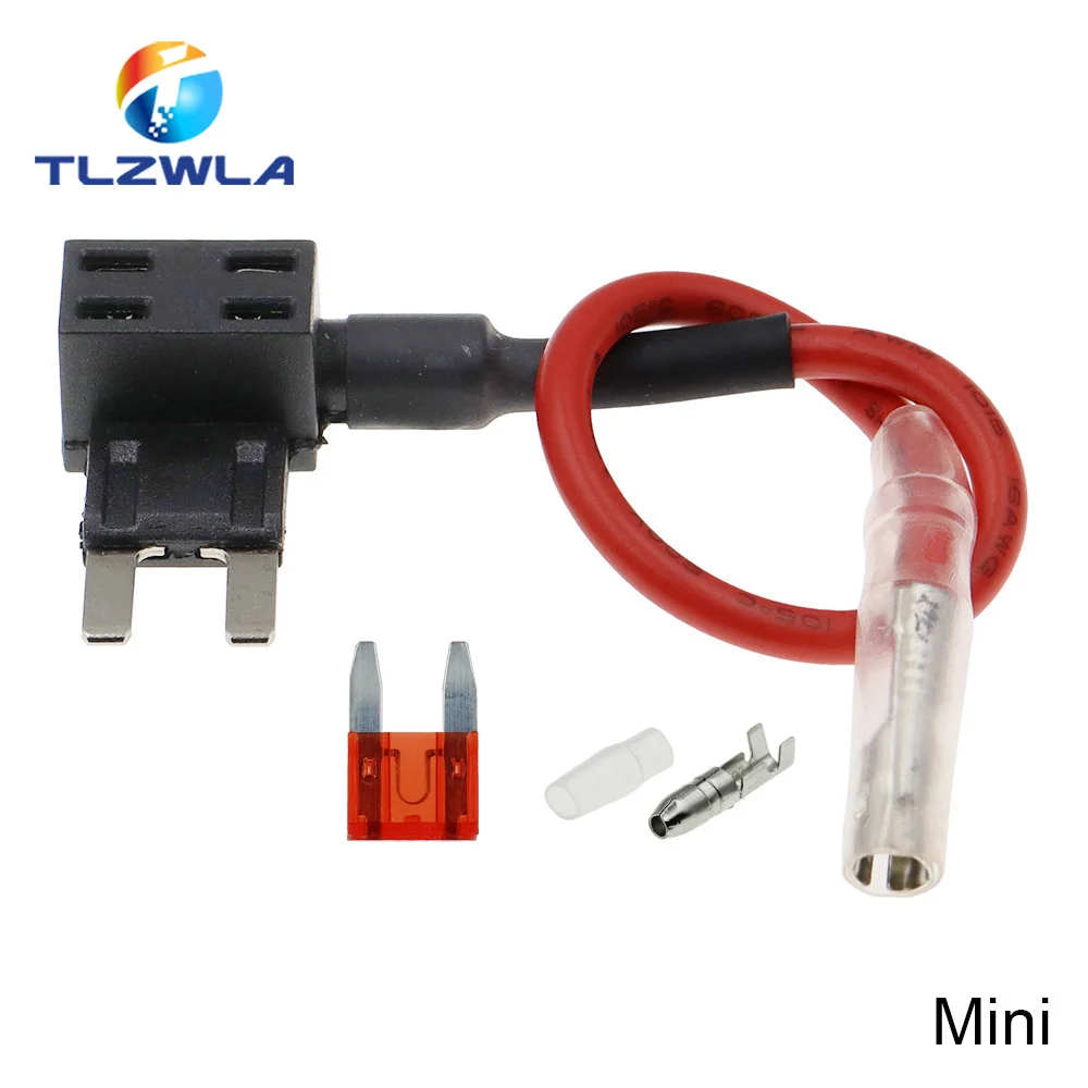 12V MINI SMALL MEDIUM Size Car Fuse Holder Add-a-circuit TAP thumbnail 4