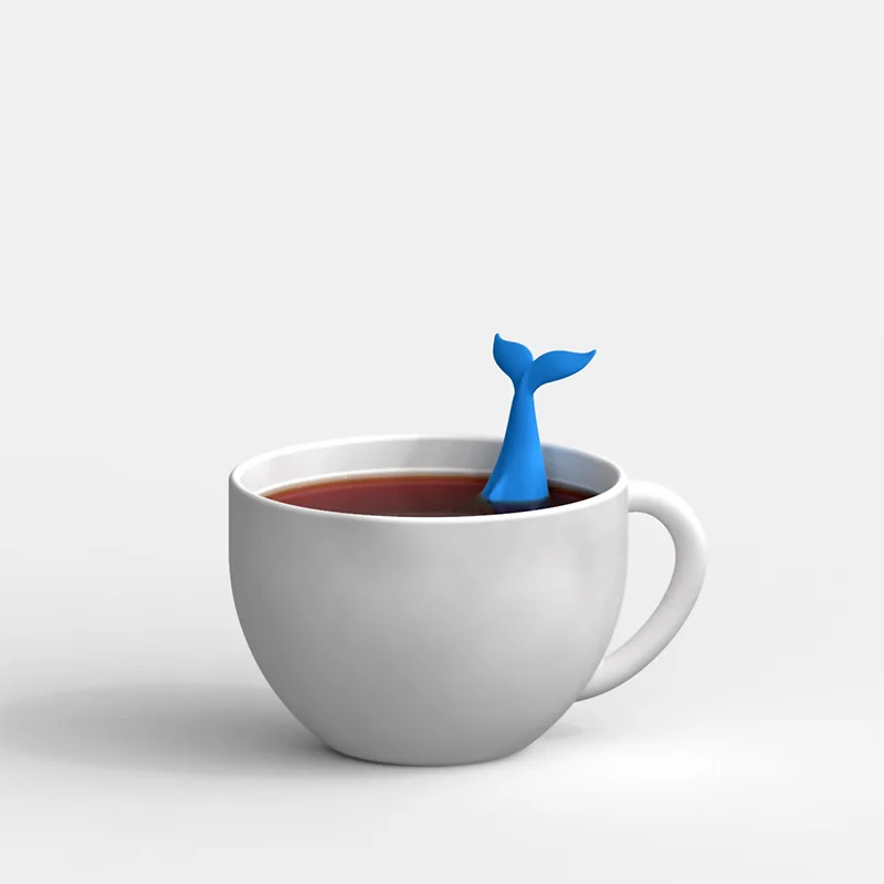 Tea Infuser Herbal Tea Infuser Fun Loose Tea Leaf Strainer Whale Shaped Silicone Filter
