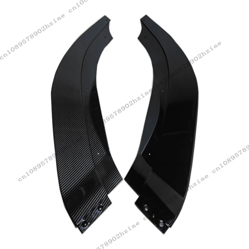 폭스 바겐 골프 6 MK6 R R20 2008-2013 용 앞 범퍼 스플리터 립 블랙 튜닝은 자동차의 전체 공격성을 증가시킵니다.