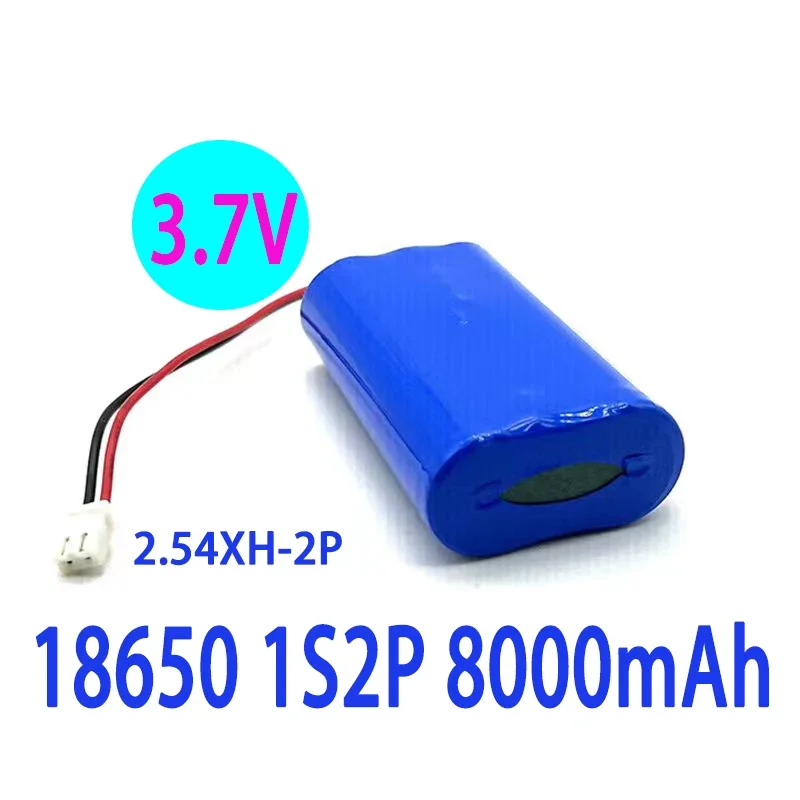 

Batería de litio recargable de 3,7 V, 8A, 18650, 1S2P,3000mAh, megáfono, Placa de protección de altavoz + enchufe de XH-2P