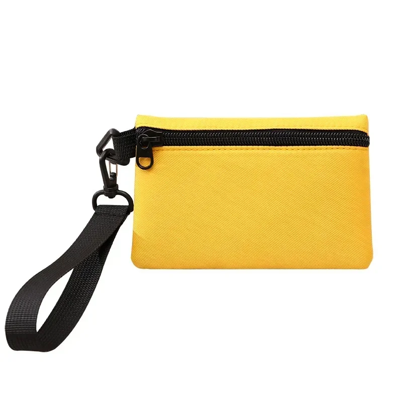 Korean Style Wristlet Wallet - Ultra Lightweight Cash Pouch Key Holder with Wrist Strap (6 Colors) - Minimalist Daily Carry