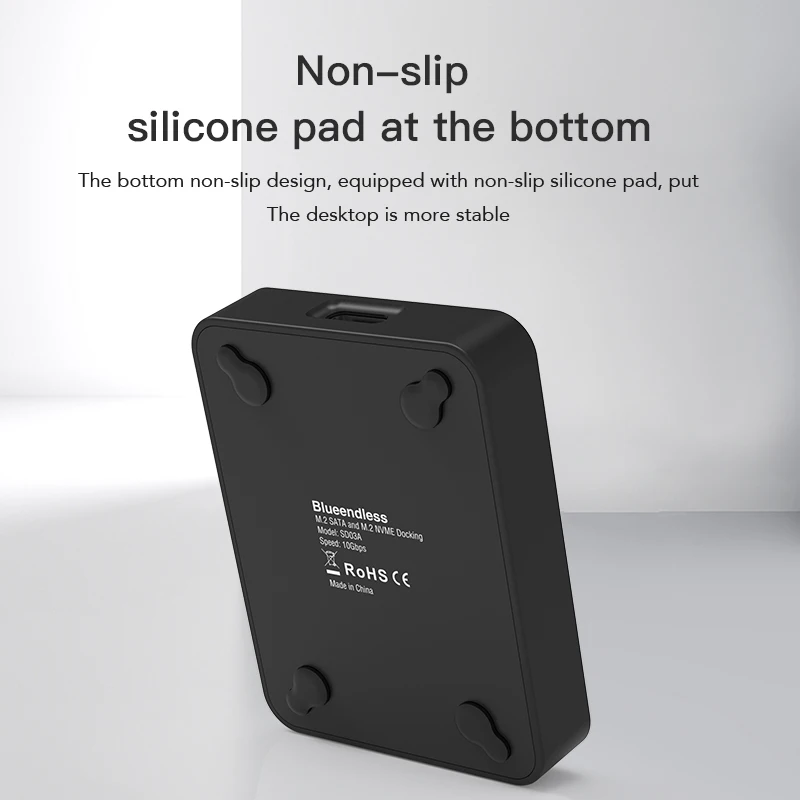 High-Speed External M.2 SSD Enclosure with 10Gbps Transfer Rate