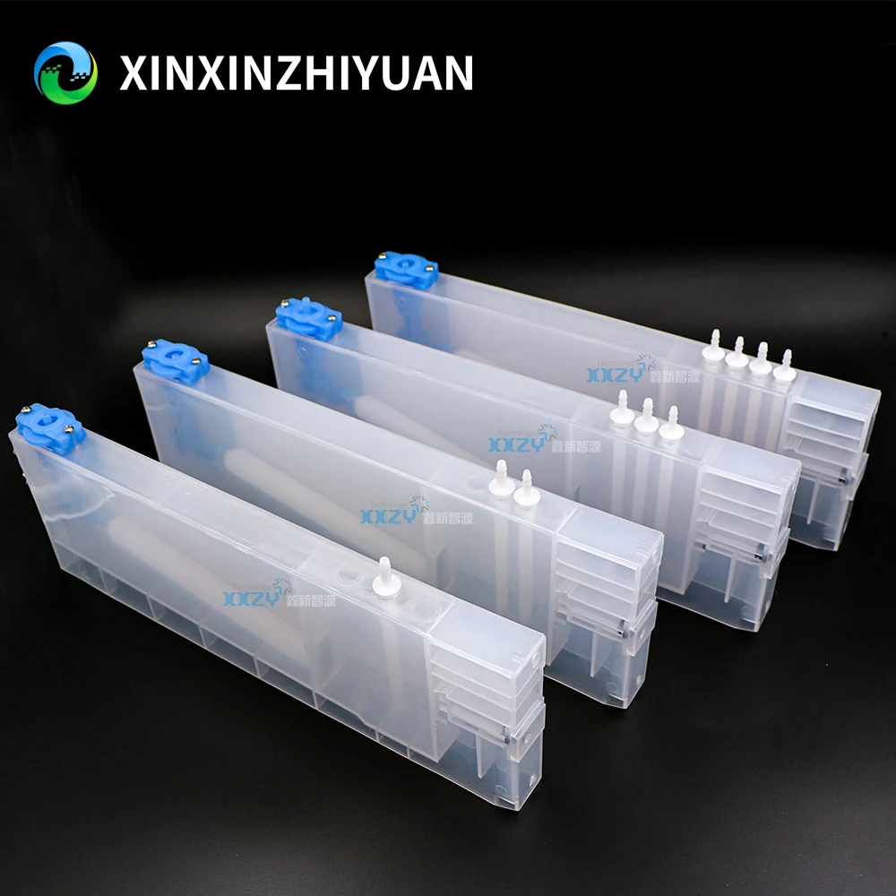 4 Colors Refill Ink Cartridge for Mimaki Mutoh Roland Eco Solvent Printer Bulk Sub Tank With Float 220ML Long Ink Tank printer supplies ink cartridge inkjet ink cartridge
