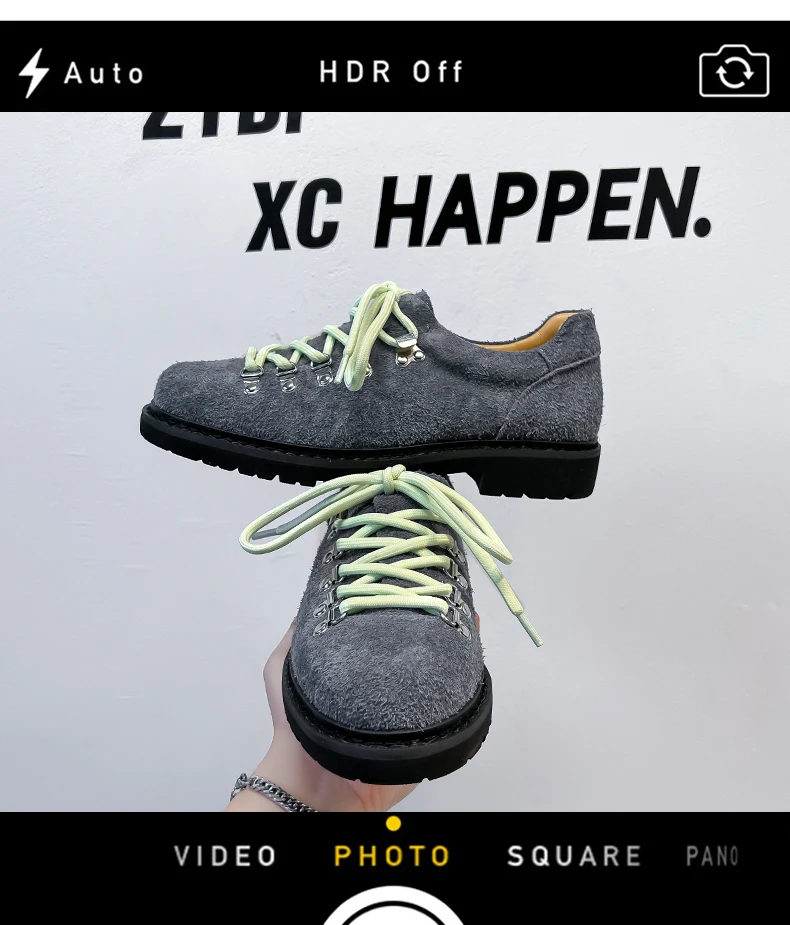 Zapatos de cuero genuino para hombre, zapatos informales de cuero de gran tamaño, zapatos Oxford de negocios a la moda, 