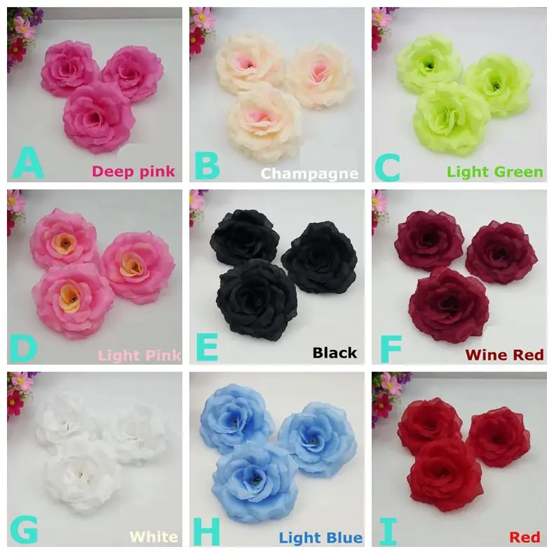 Elegant Deep Purple Silk Rose Flower Heads - 10PCS Set for DIY Decoration & Celebrations