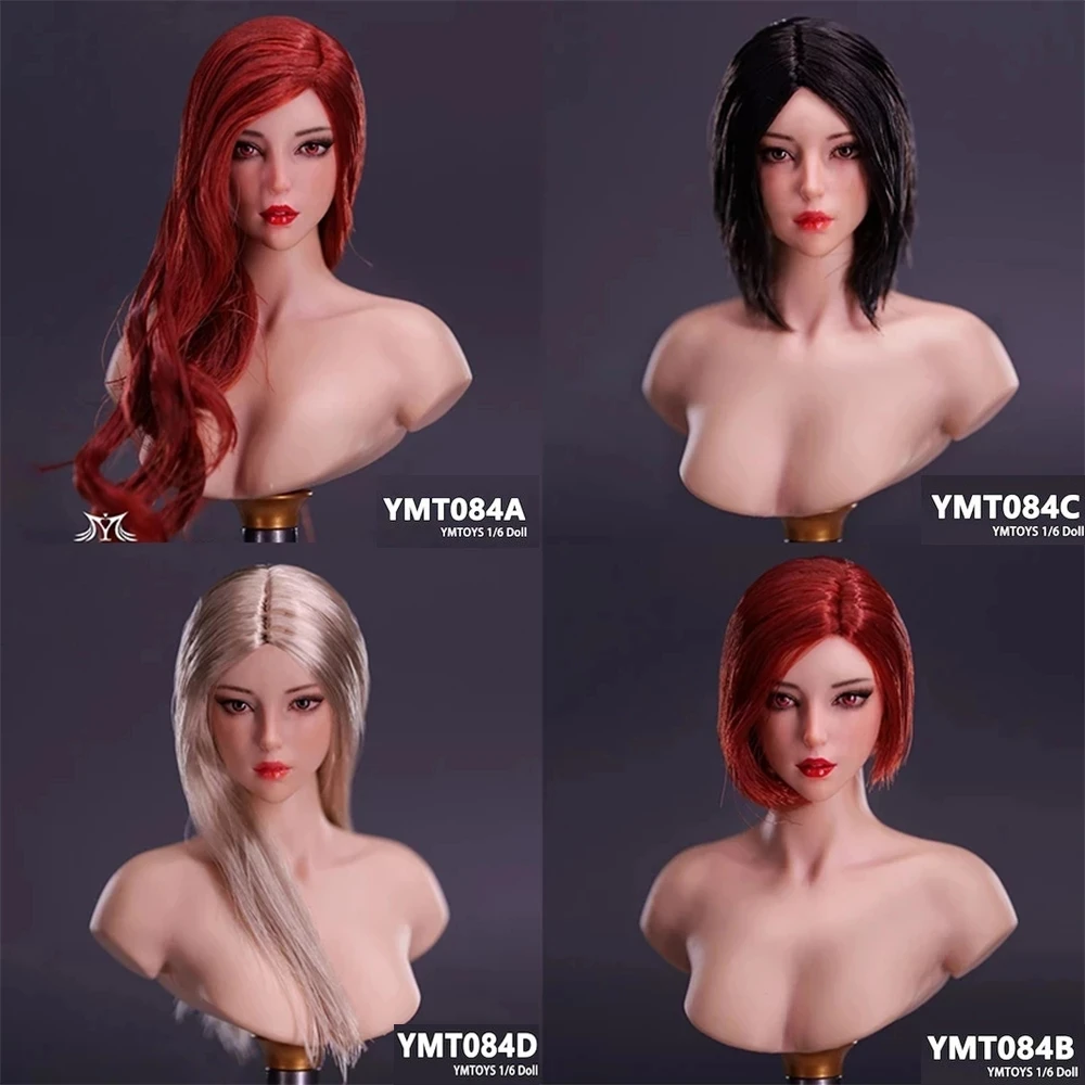 

YMTOYS YMT084 1/6 Asia Beauty Girl Mei Head Sculpt Model Fit 12'' Female Solidier Action Figure Body Pre-sale
