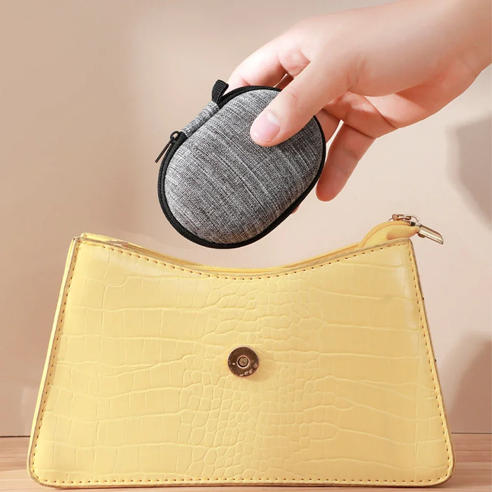 Luluhut Anti Press Hard Storage Box Zipper Carrying Bag For Ear Buds SD Card Earphone Wire Chargers and Usb Cable Organizer