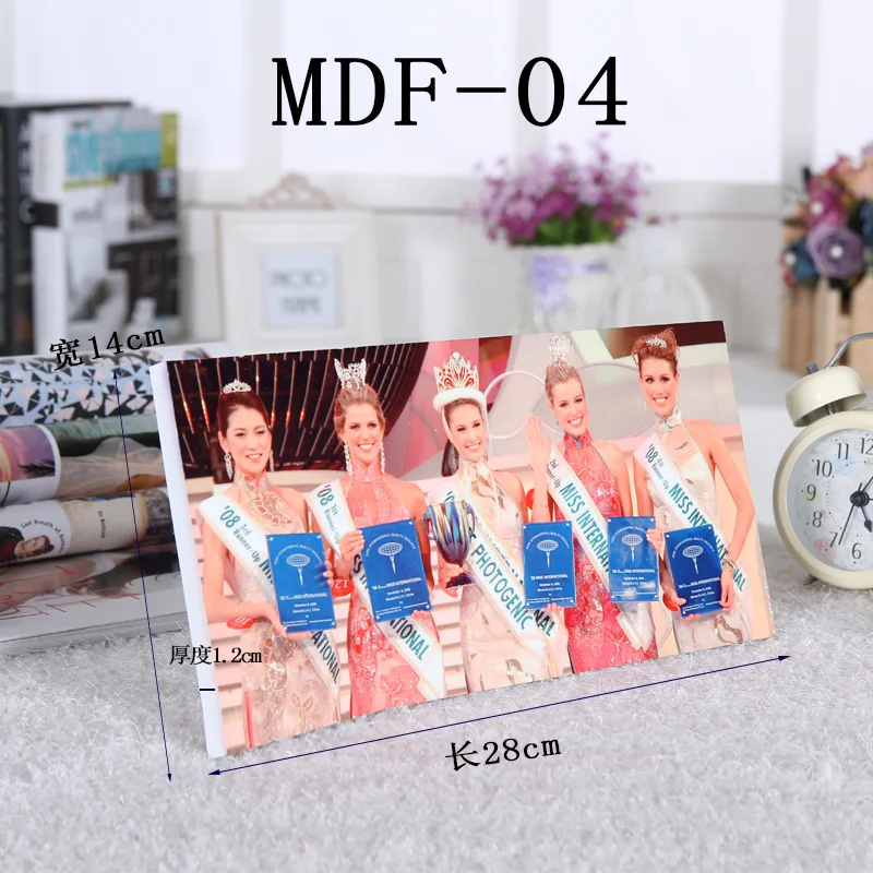 

Free Shipping 4 Pcs/Lot MDF-04 Sublimation Blank MDF Photo Plaque Blanks For Wedding/Mother/Graduation/Father Decor Gifts