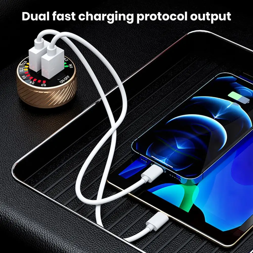 

Car Charger with Qc3.0 Protocol Car Charger with Led Light High Power Car Charger with Touch Control Led Light for Universal