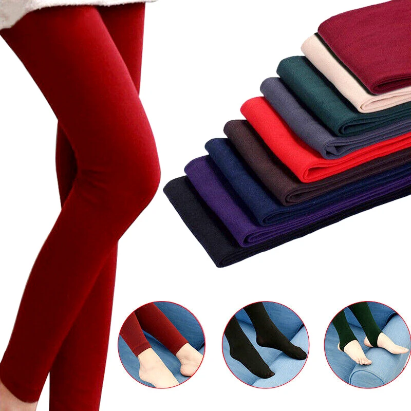 Womens Winter Leggings High Waist Fleece Warm Womens Winter Leggings