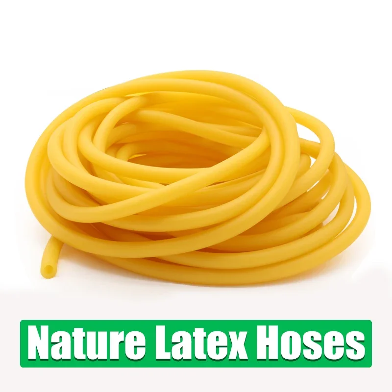 JrEam Naturlatex Gummischlauch 5m - Elastischer Schlauch ID 5mm OD 7mm Gelb