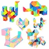 Explosive 72 segment Rainbow Morandi Versatile Magic Ruler for Children's Puzzle Power Folding and Transforming Magic Cube Stall 5