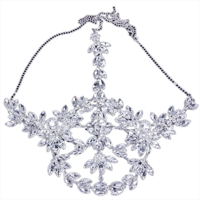 

Shiny for Rhinestone Face Cover Performance Show Props Gatsby Party Accessory