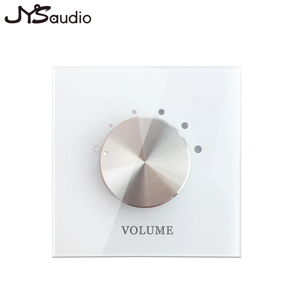 Controlador de Volume 48ohm Interruptor de Áudio Dois Canais Controle Cinco Segmento Poderoso Acrílico Tom Placa Fundo Ajustador Música - Image 6