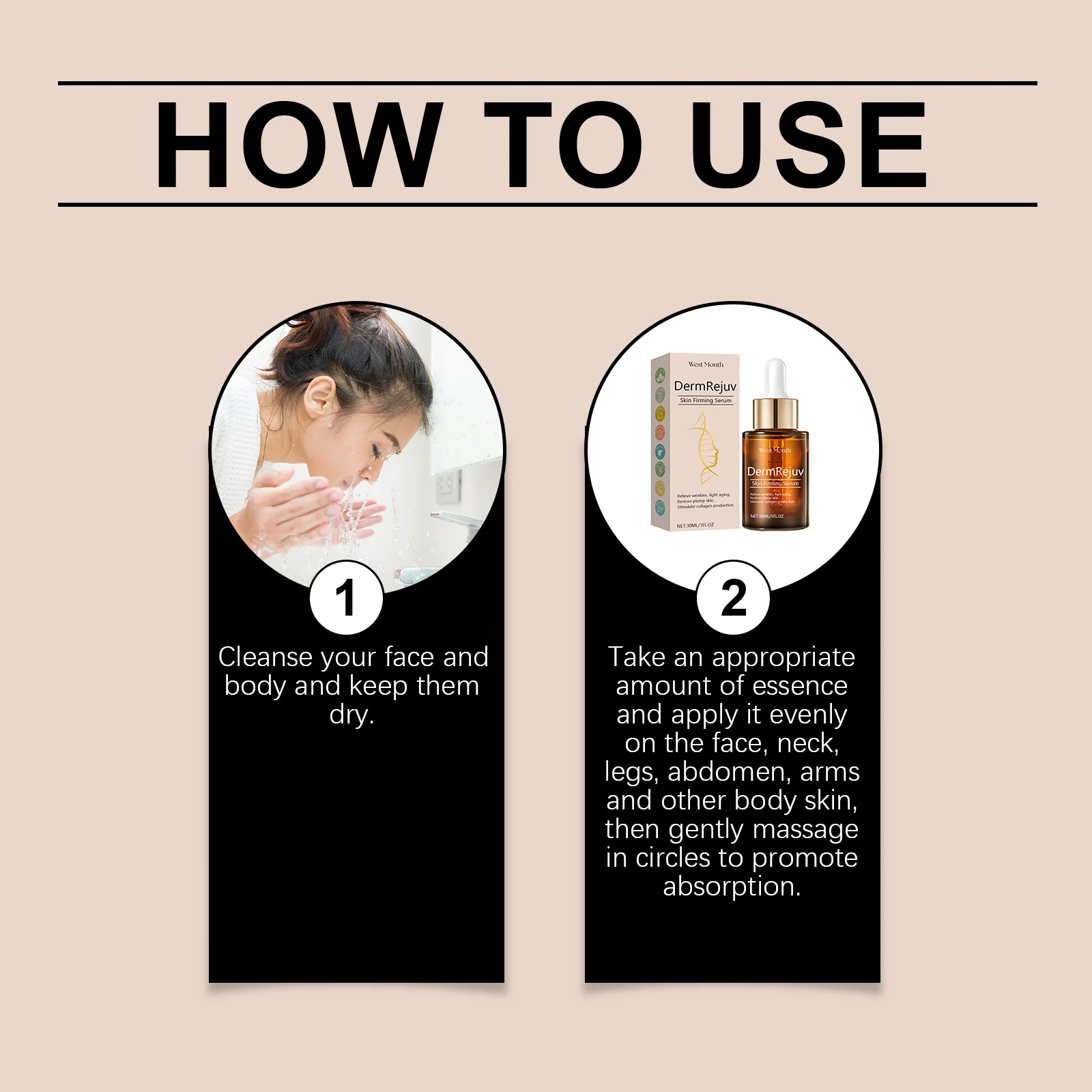 Skin Firming Essence Relieve Wri-nkles Anti Ag-ing Lighten Fine Lines Lifting Even Skin Tone Moisturizing Hydrating Facial Serum 3
