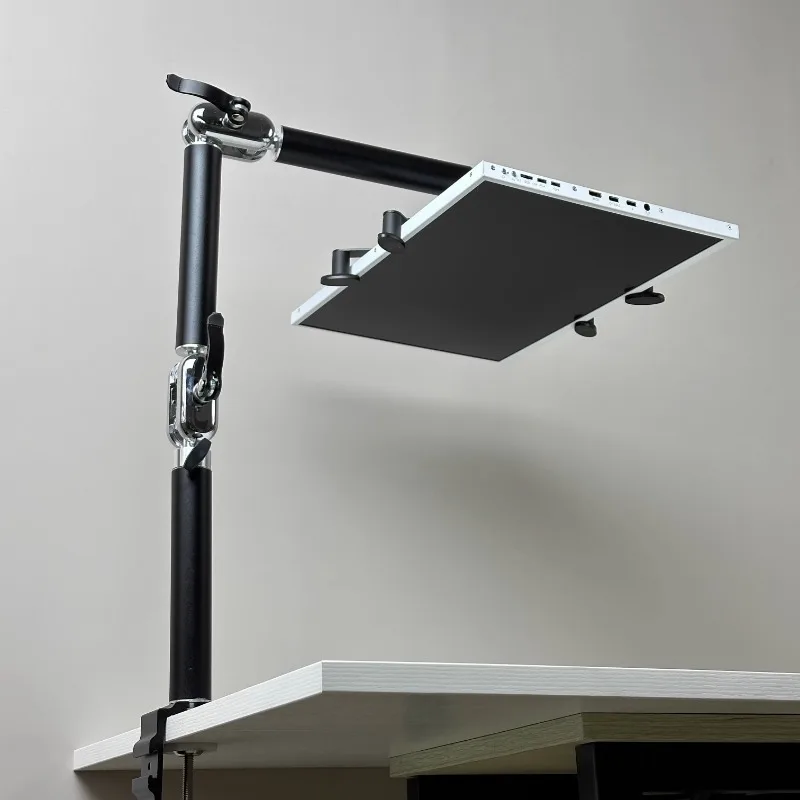 Dobrável Liga de Alumínio Desktop Monitor Holder Suporte de Computador Portátil Vesa Mount Riser para 13 Polegadas 14 Polegadas 156 Polegadas 17 Polegadas - Imagem 5