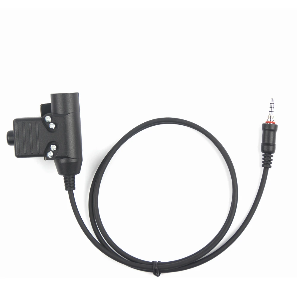 7.1mm NATO Speaker Mic Microphone with U94 PTT Adapter For Yaesu Vertex VX-6R VX-7R FT-270R FT-277R Walkie talkie two way radio