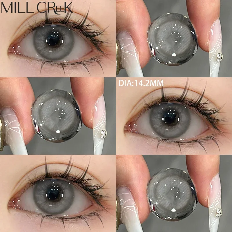 

MILL CREEK 2Pcs Contact Lenses with Myopia Graduation Diopters High Quality Eyes Contacts Color Pupil Lense Yearly Fast Shipping