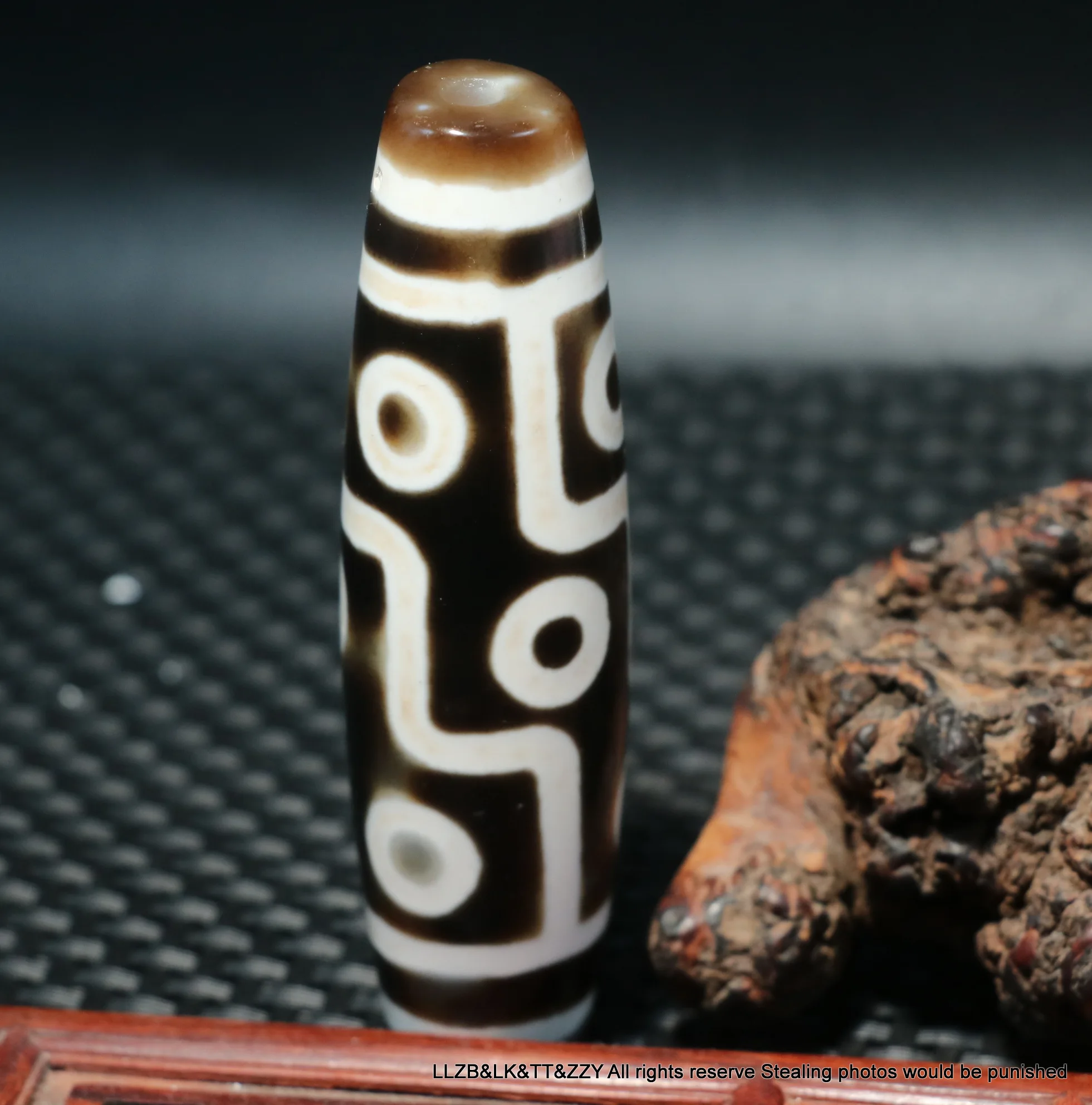 

Тибетский старинный Агат с суперэнергией, 9 глаз, большое бусины дзи, статуэтка, амулет 91*24MMs LKbrother Talisman