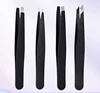 4pcs Black Professional Tweezers Set - Perfect For Eyebrow Hair Removal, Splinter & Ingrown Hair Removal & For Men & Women 1