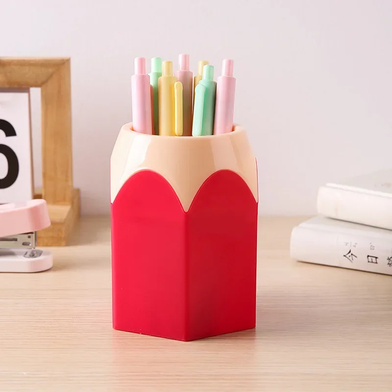 Creative Cute Pen Holder Multifunctional Children's Desktop Large Capacity Stationery Pencil Storage Box Organizer pen holder pen and brush holder desk organizer desk storage rack pencil case