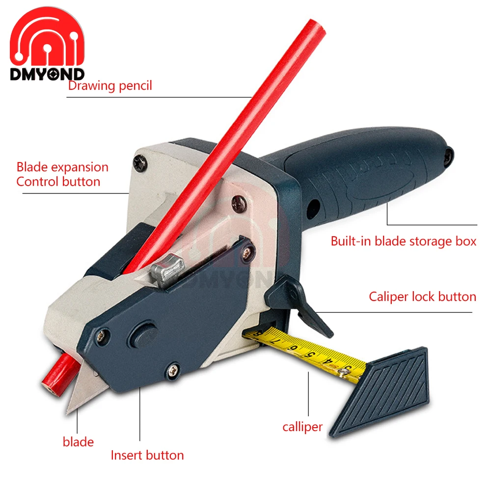 Gypsum Board Cutter Scriber Plasterboard Edger Drywall Automatic Cutting Artifact Cutter Tool Scale Home Woodworking Hand Tools