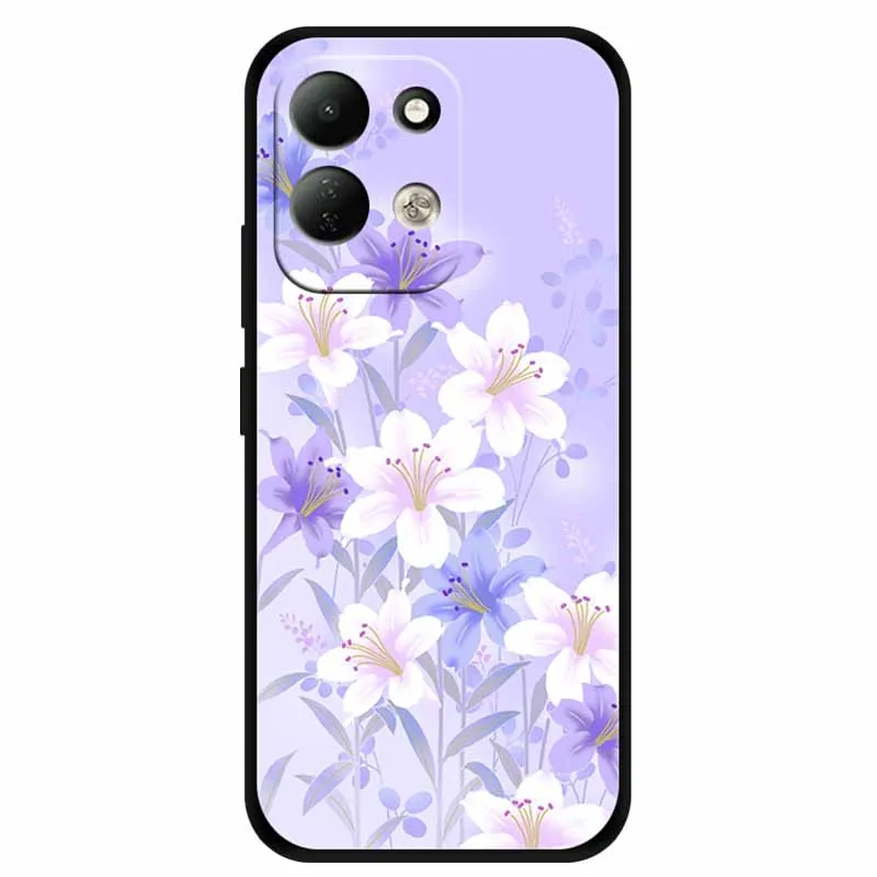 Lion Design Soft Silicone Phone Cover - Black TPU Bumper Case