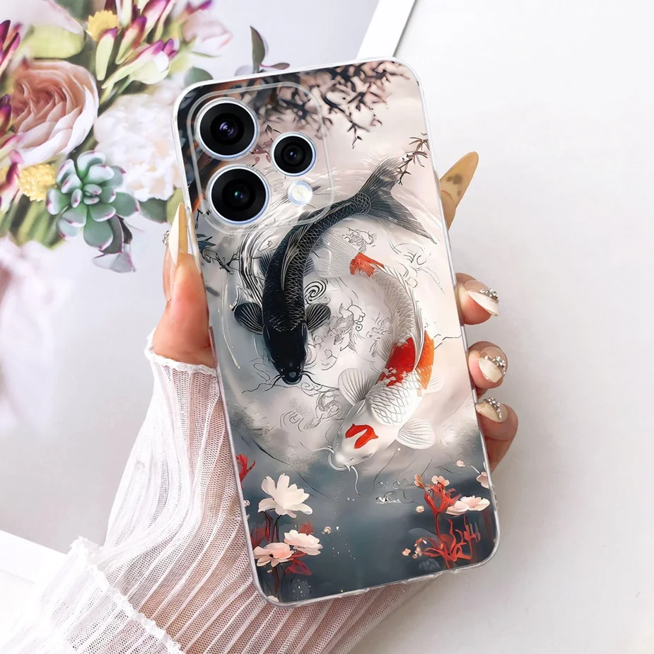 Colorful Flowers Painted Soft Slim Phone Case