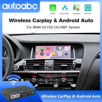 Wireless CarPlay & Android Auto Functions Decoder For BMW NBT CIC System X3 F25 G01 AirPlay Car Play with OEM Mirror Link