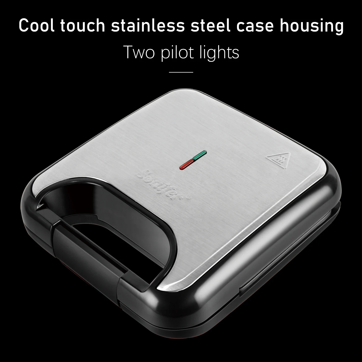 Electric Sandwich Maker Grill plate Panini 750W Cooking Kitchen Appliances Breakfast Waffles Machine Non-stick Iron Pan Sonifer