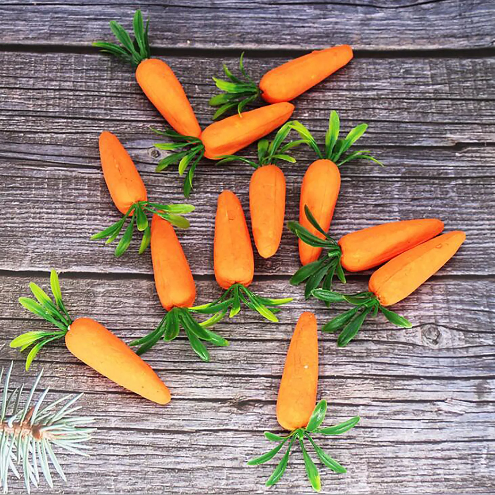 Artificial Carrot Artificial Vegetable Home And Kitchen Easter Decorations Easter Carrot Gifts Food Photography Props 12Pcs