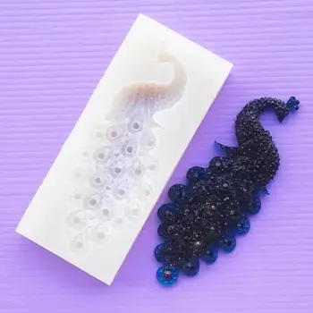 DIY Handmade Creative Shape Peacock Silicone Drop Mold Crystal Jewelry Tool Resin Keychain Mold Accessories Crafts 2