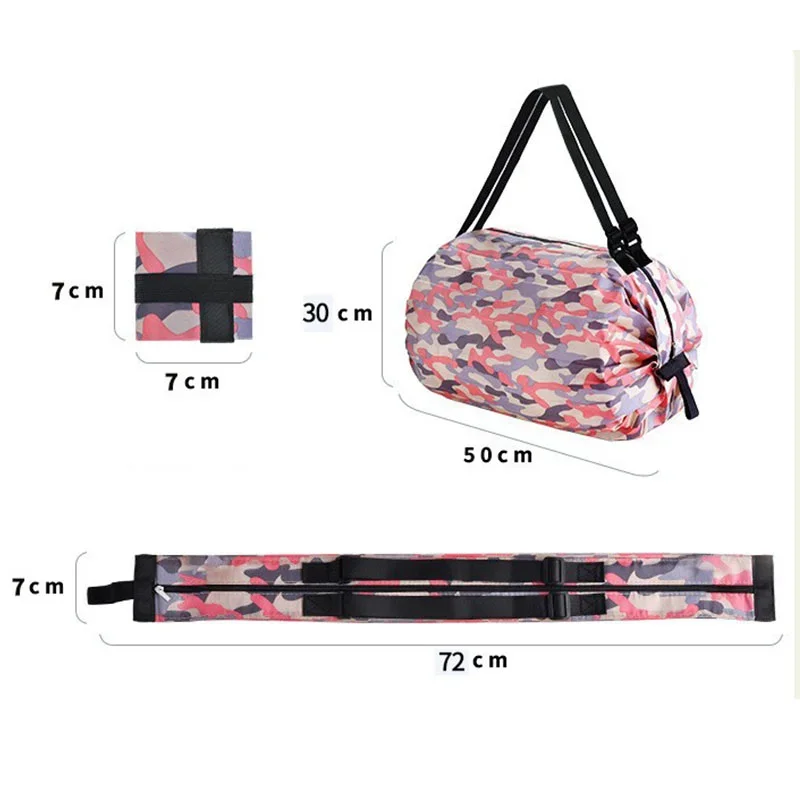 Camping Bag Outdoor Sports Bag Travel Bag Large Thickened Nylon Large Portable Shoulder Handbag Folding Bag Foldable Printing images - 6