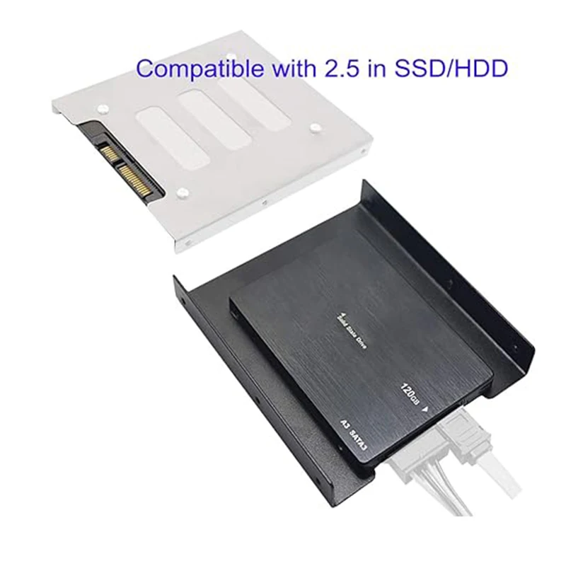 Metal SSD HDD Adapter Bracket for PC Case and Mobile Use