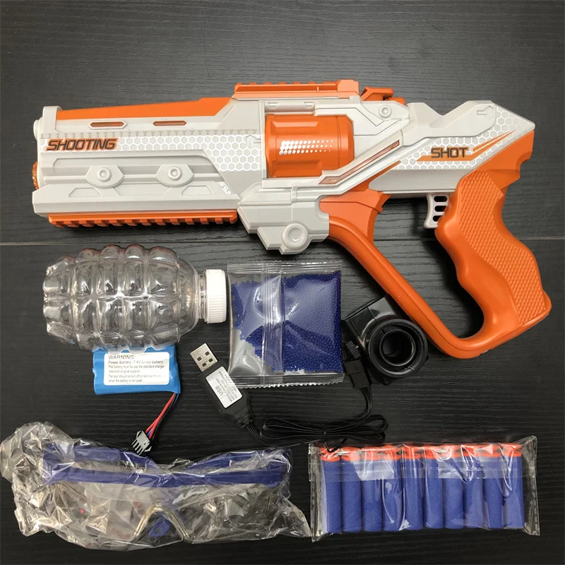 

Electric Gel Balls Gun Space Gel Blaster Led Night Light Water Beads Ball Splatter Shooting Toy Gun Weapon Outdoor Game For Kids
