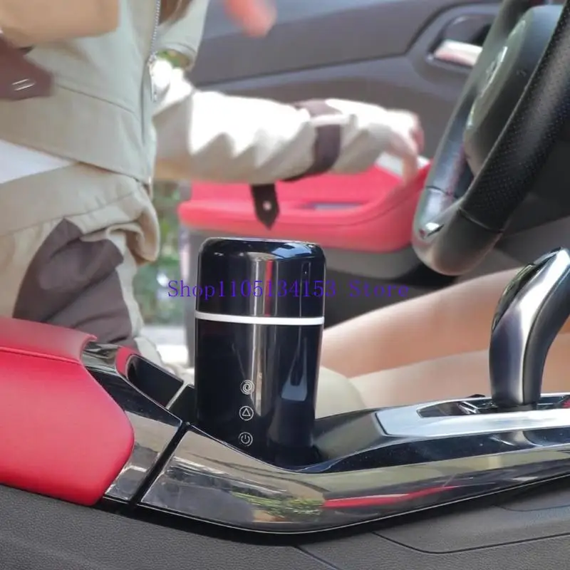 LED 디스플레이 및 4가지 온도 사전 설정이 포함된 kl23 여행용 전기 주전자 여행용 누출 방지 여행용 머그 자동차 가열 컵