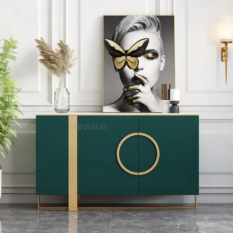 Modern Minimalist Sideboard Kitchen Cabinet Furniture Entrance Hall Display Cabinet Showcases Living Room Slate Entrance