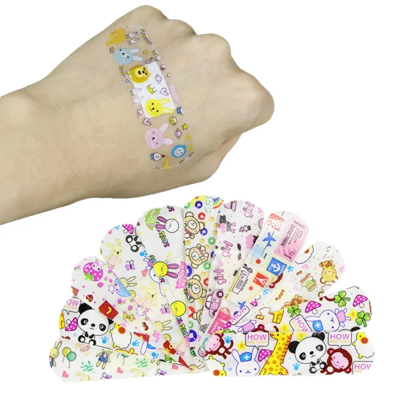 

120pcs/set Cartoon Band Aid Wound Dressing Tape Strips Adhesive Bandages for First Aid Plaster Kawaii Patch Woundplast Cute