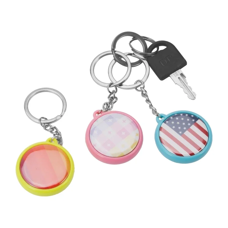 Badge Machine Key Chain Parts 50Pcs/set