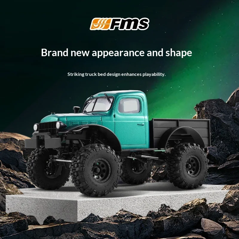 FMS FCX24 Power Wagon Brushless 4WD RC Вантажівка Зелена - Лімітована серія