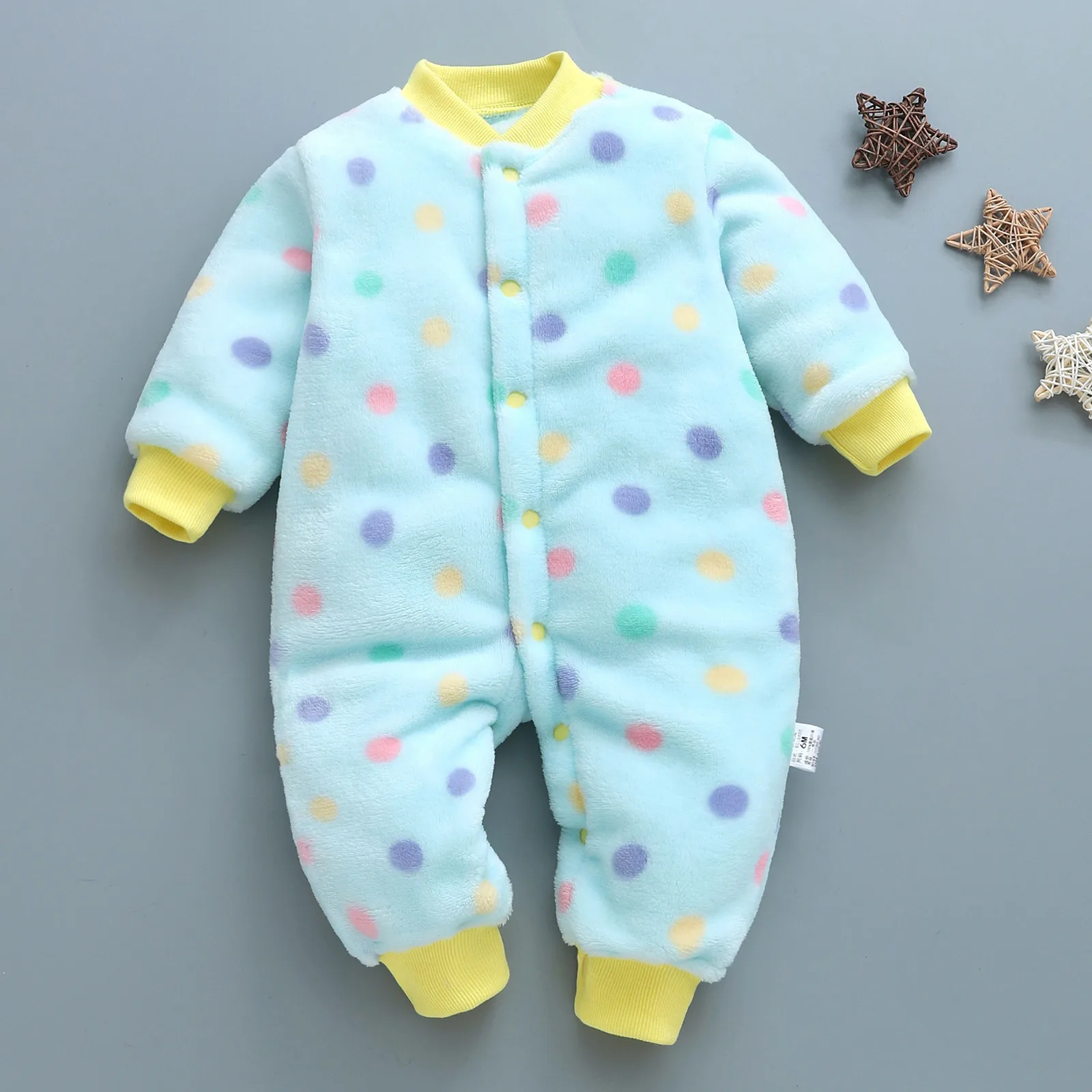 

Infant Set Girl Newborn Infant Baby Boy Fleece Thick Warm Jumpsuit Playsuit Romper Clothes