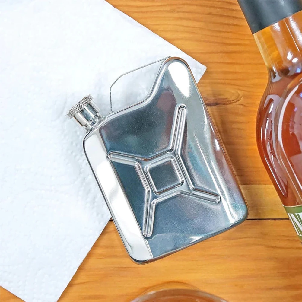 

Oil Barrel Shape Whiskey Flask Multi-Purpose Cooking Oil Jug Gift For Birthday