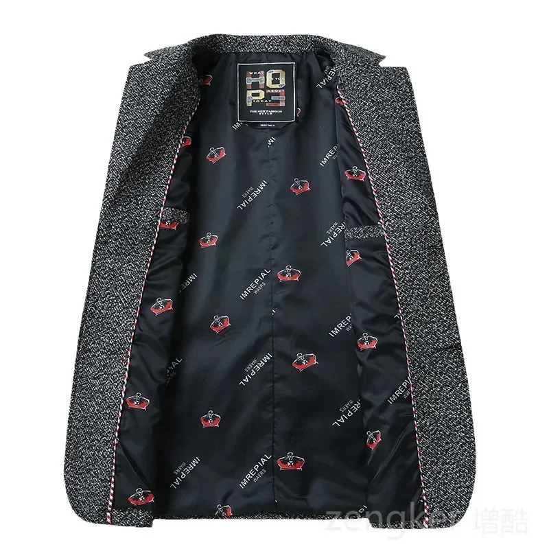 초대형 남성 정장 재킷 봄 가을 비즈니스 플러스 대형 루즈 슈트 캐주얼 탑 남성 블레이저 8XL 7XL 6XL