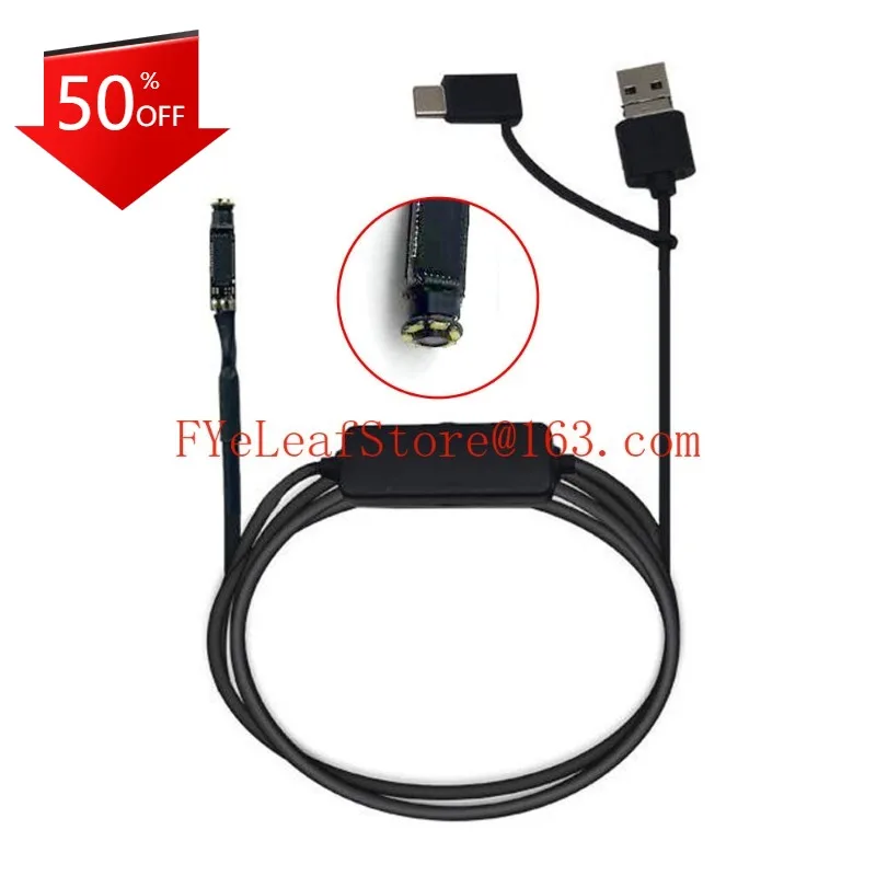 

Эндоскопическая камера диаметром 4 мм, 1 миллион пикселей, трубка для ремонта автомобиля, зонд, USB-накопитель