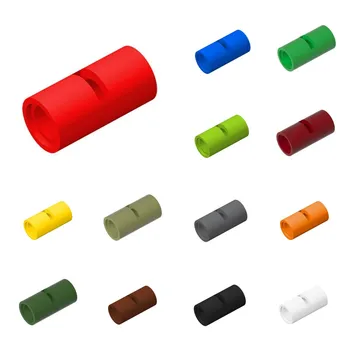 50pcs 62462 75535 Pin Connector Round 2L with Slot Pin Joiner Round Building Block Toy Compatible Accessories DIY MOC High-tech 1