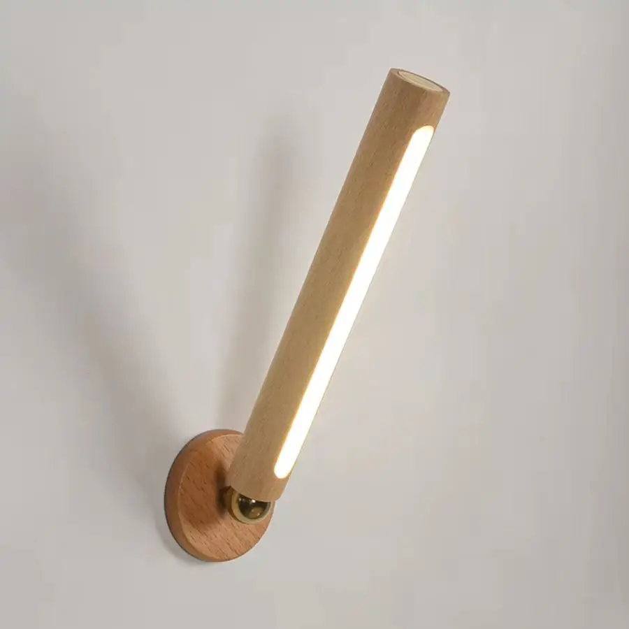Led Night Light Wooden Wall Lamp Indoor Led Magnetic Portable Lamp For Hallway Bedroom Wardrobe Table Stairwell Cabinet Light
