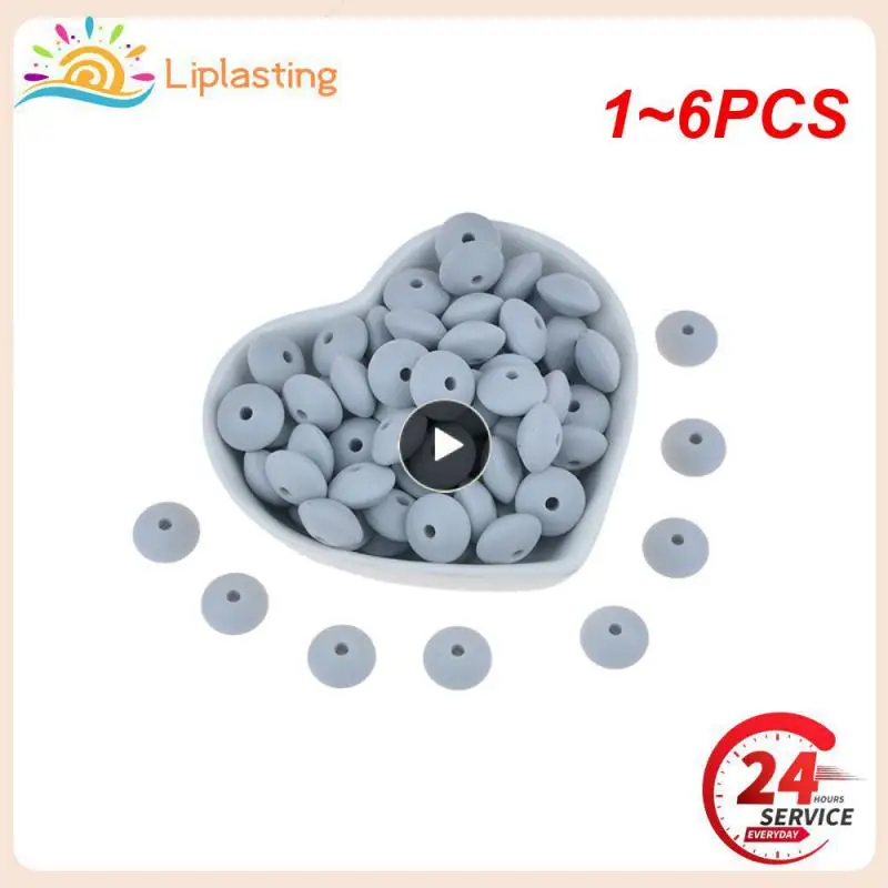 

1-6 шт., силиконовые бусины для ювелирных изделий, 12 мм