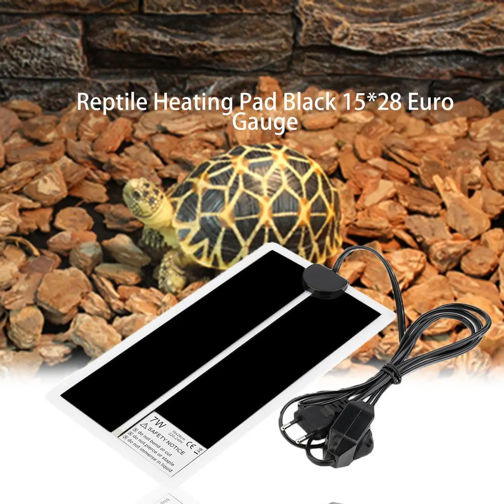 7W 220V Pet Terrario Rettili Box Pad Riscaldante Regolatore Di Temperatura Regolabile Incubatore Accessori Per Rettili Ant Farm Heat Mat