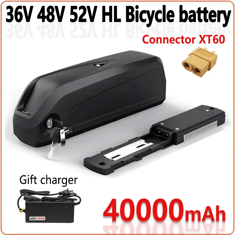 36V 48V 52V Ebike Battery Pack  Electric Bicycle 18650 Lithium ion Batteries Fit 500W 750W 1000W Bafang BBS02 BBS03 BBSHD